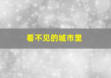 看不见的城市里