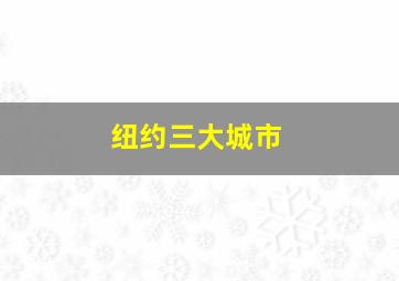 纽约三大城市