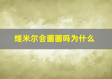 维米尔会画画吗为什么