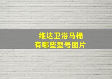 维达卫浴马桶有哪些型号图片