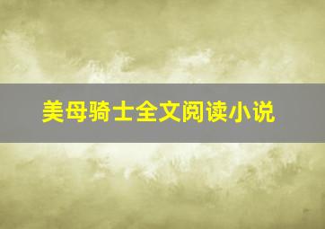 美母骑士全文阅读小说