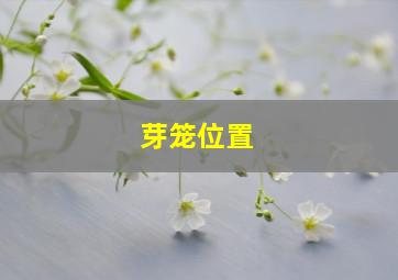 芽笼位置