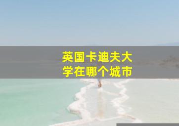 英国卡迪夫大学在哪个城市