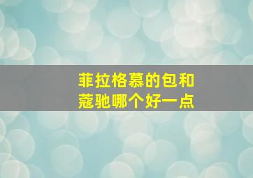 菲拉格慕的包和蔻驰哪个好一点