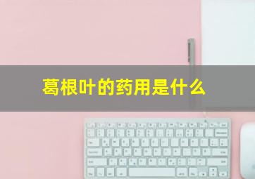 葛根叶的药用是什么