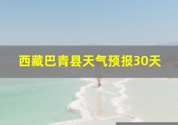 西藏巴青县天气预报30天