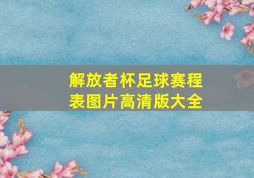 解放者杯足球赛程表图片高清版大全