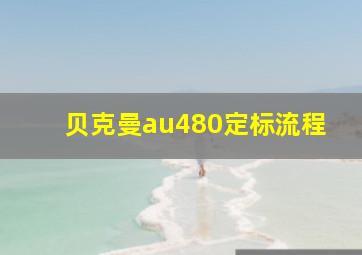 贝克曼au480定标流程