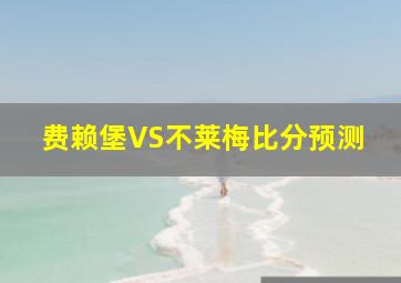 费赖堡VS不莱梅比分预测