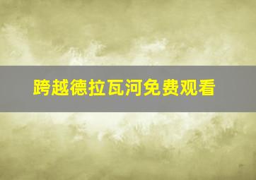 跨越德拉瓦河免费观看