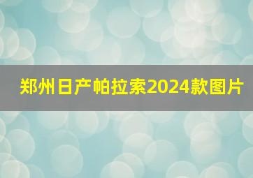 郑州日产帕拉索2024款图片