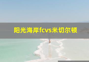 阳光海岸fcvs米切尔顿