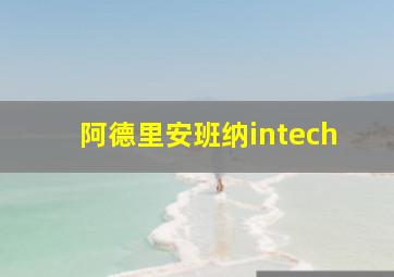 阿德里安班纳intech