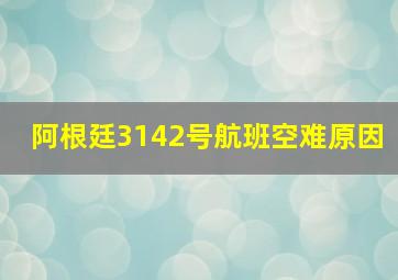 阿根廷3142号航班空难原因