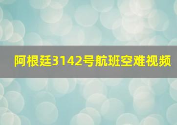 阿根廷3142号航班空难视频