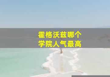 霍格沃兹哪个学院人气最高