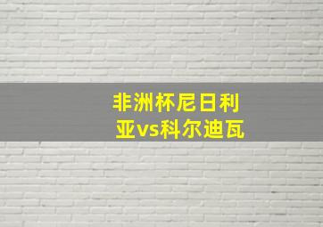 非洲杯尼日利亚vs科尔迪瓦