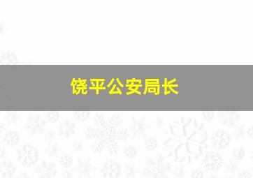 饶平公安局长