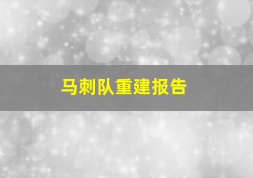 马刺队重建报告