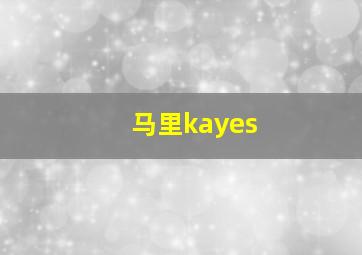 马里kayes